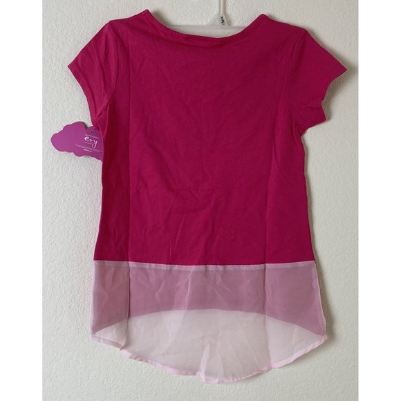 Barbie Evy 2016 Classic Pink Script Girls T-Shirt Size Small NWT - Picture 2 of 4